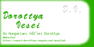 dorottya vesei business card